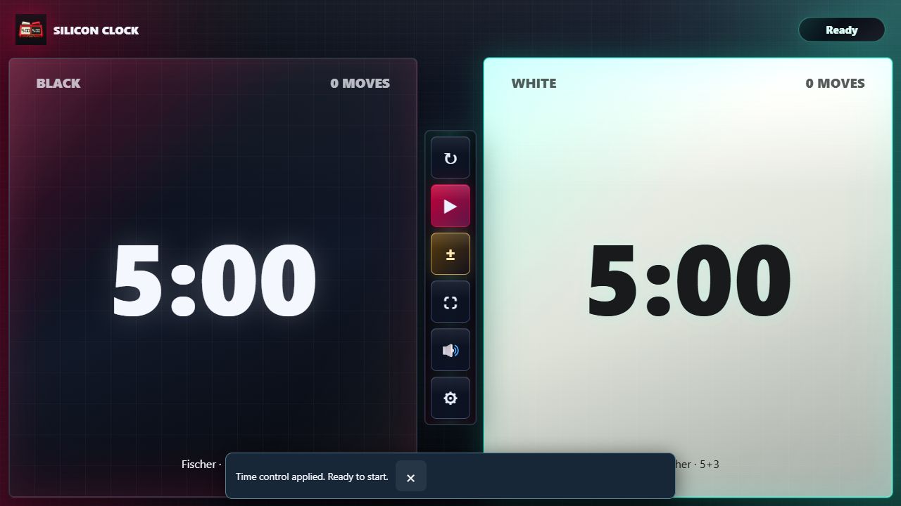 Silicon Clock interface in English